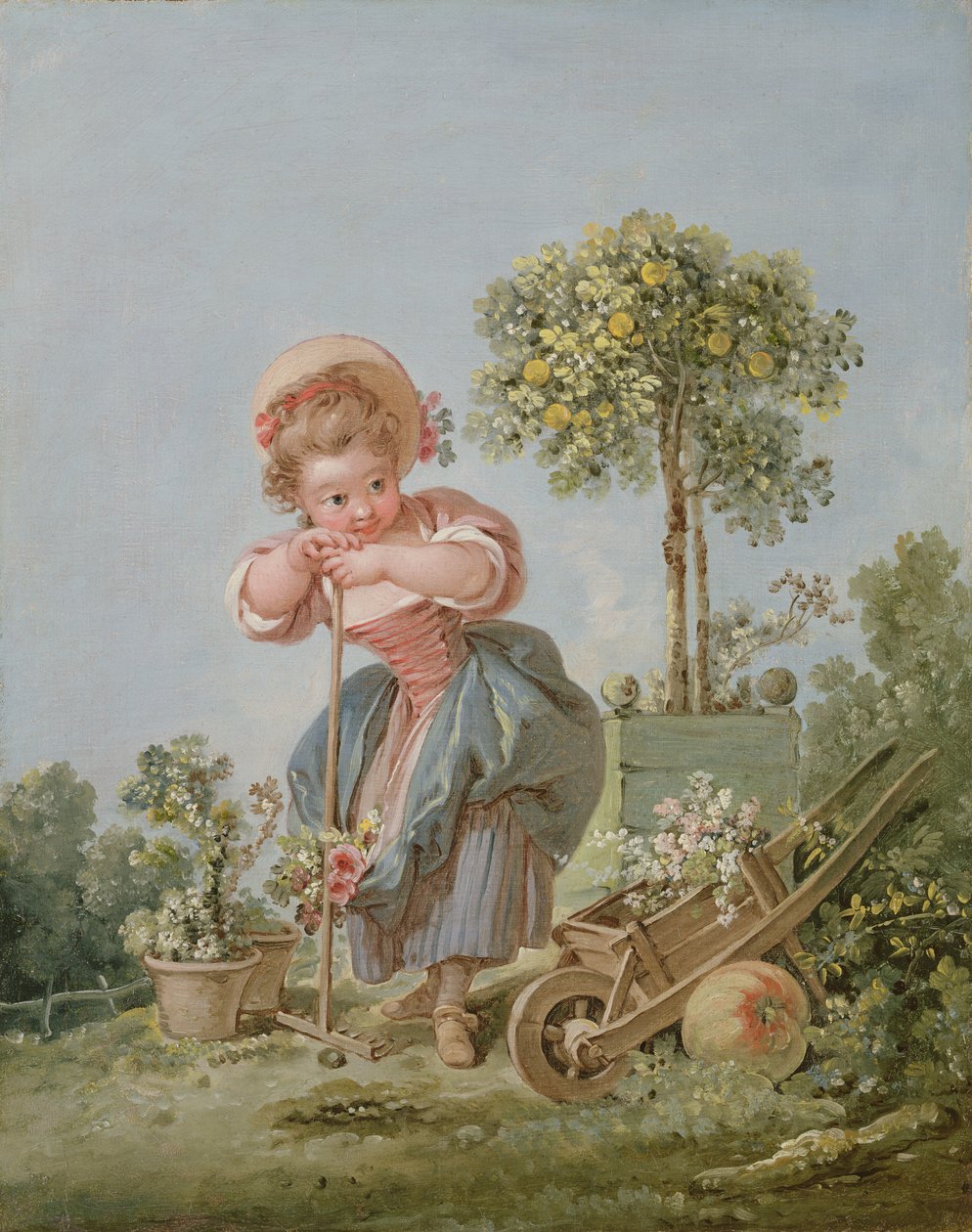 Mały ogrodnik, ok. 1754 (para z 90663) autorstwa François Boucher
