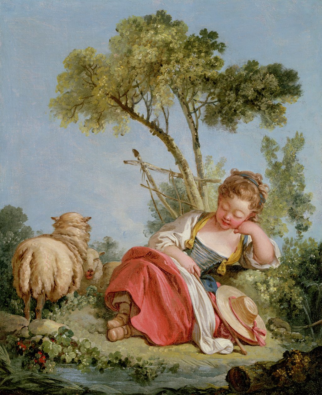 Mała Pasterka, ok. 1754 (para 90662) autorstwa François Boucher