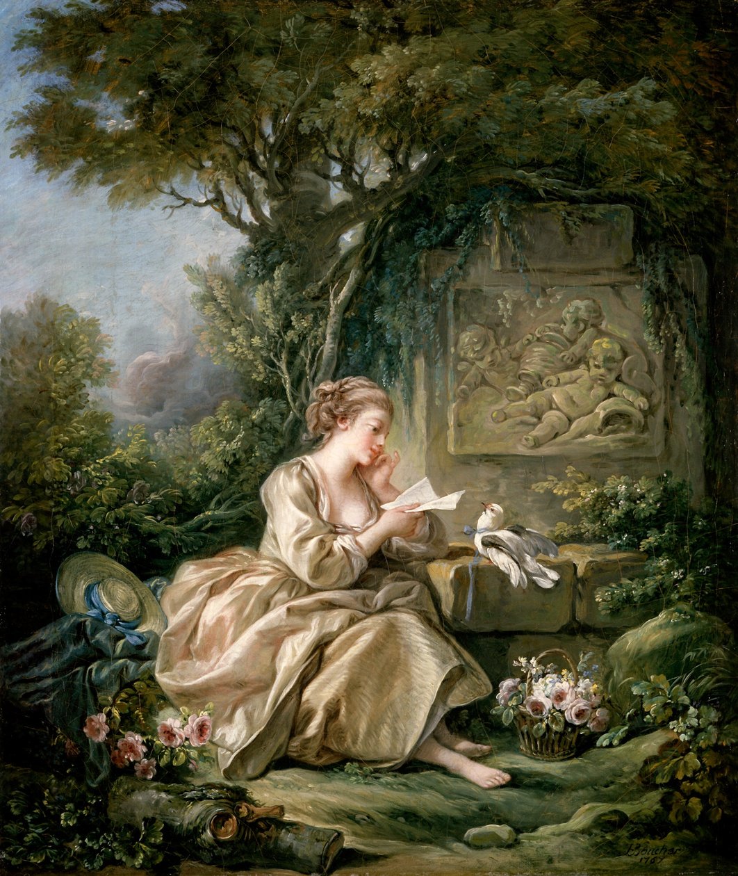 Sekretna wiadomość autorstwa François Boucher