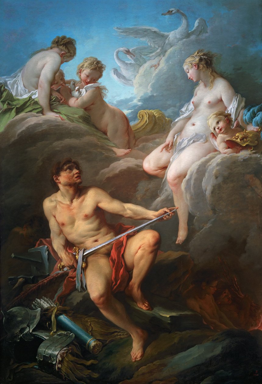 Wenus prosi Wulkana o broń dla Eneasza autorstwa François Boucher