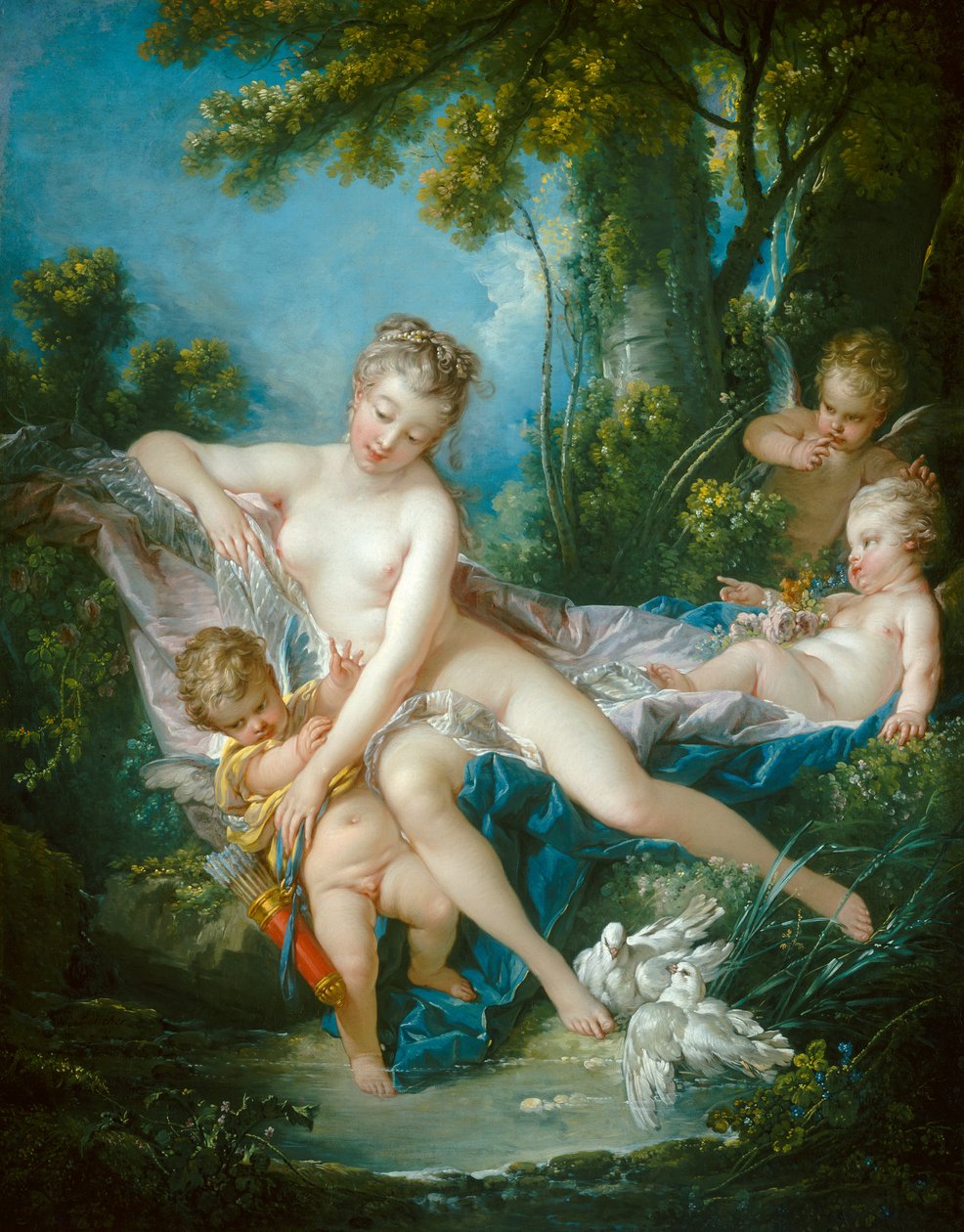 Wenus pocieszająca miłość autorstwa François Boucher