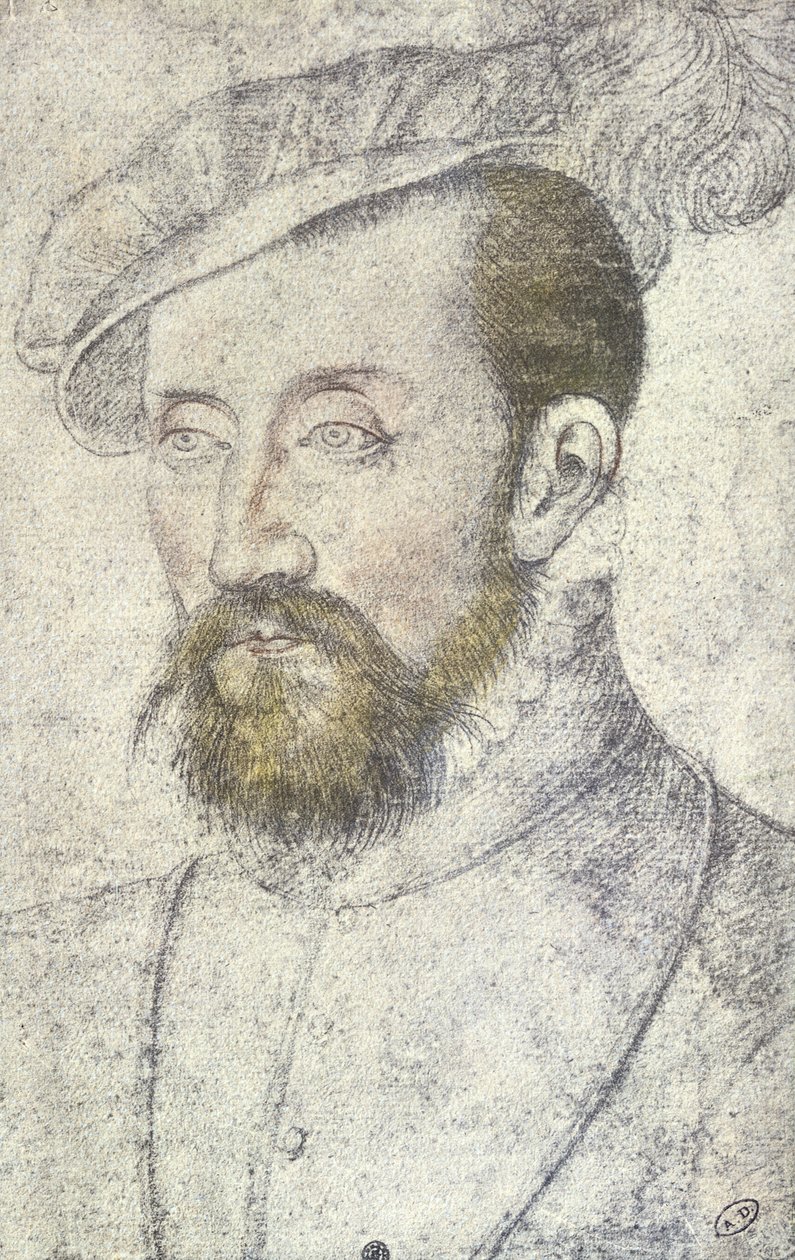 Antoine de Bourbon ok. 1560 (ołówek na papierze) autorstwa François Clouet