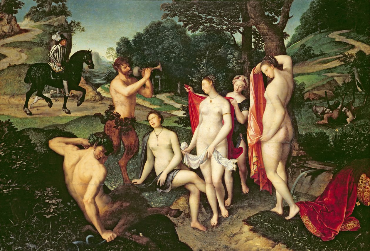 Kąpiąca się Diana, 1558-59 autorstwa François Clouet