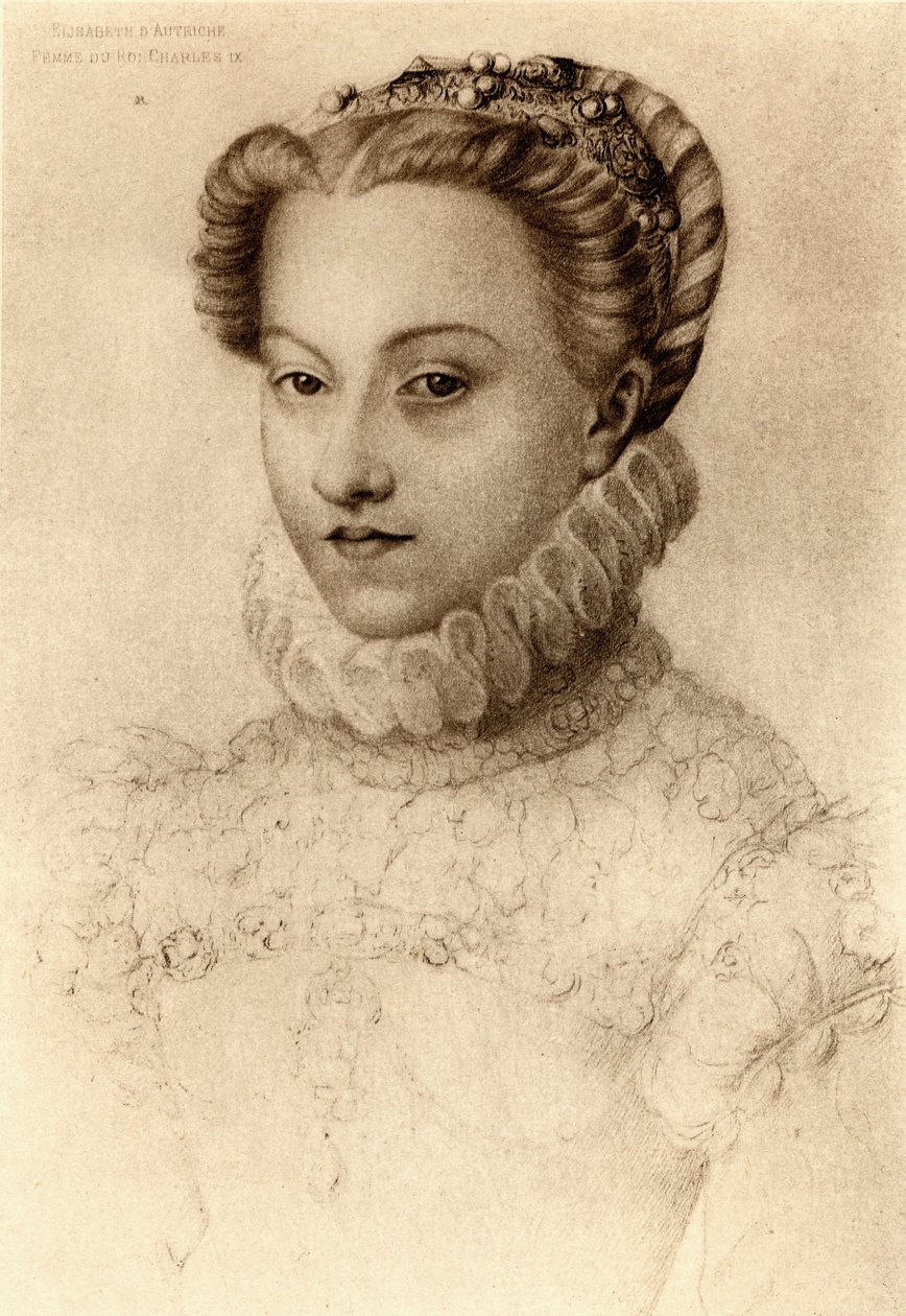 Elżbieta Austriacka, królowa Francji (1554-92) autorstwa François Clouet