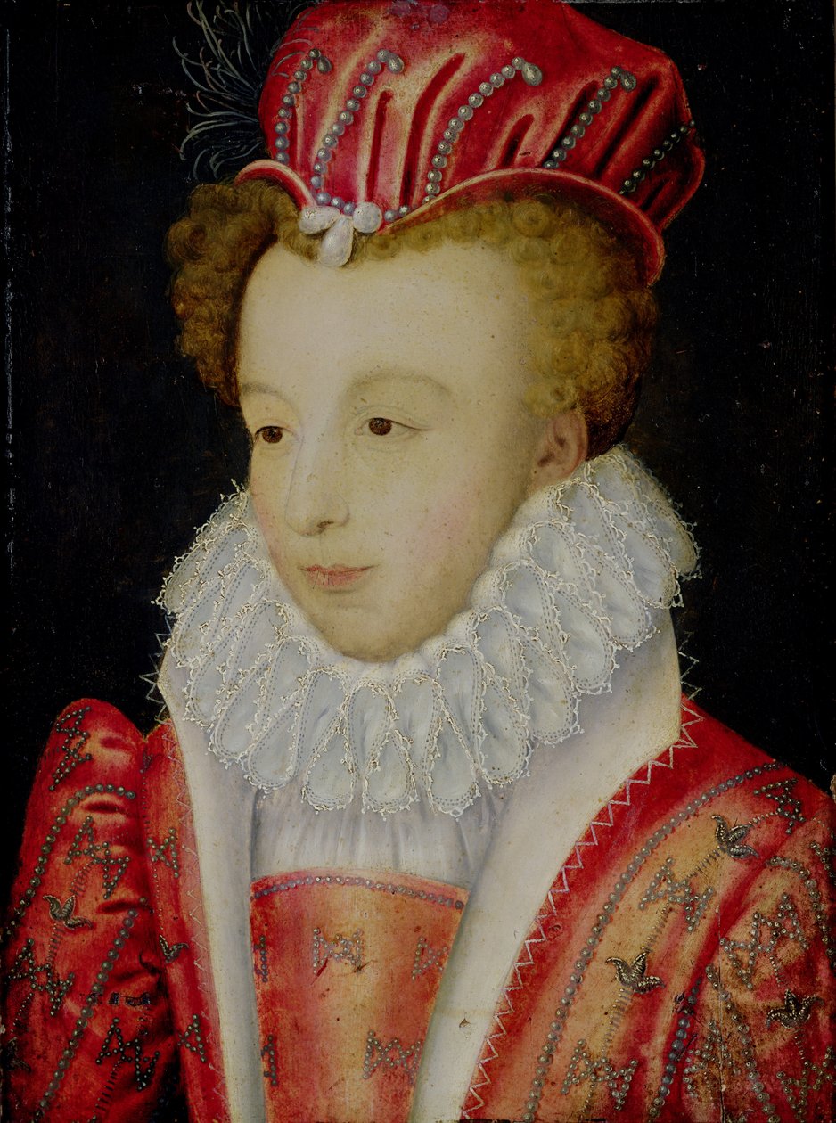 Marguerite de Valois (1553-1615) ok. 1572 r. autorstwa François Clouet