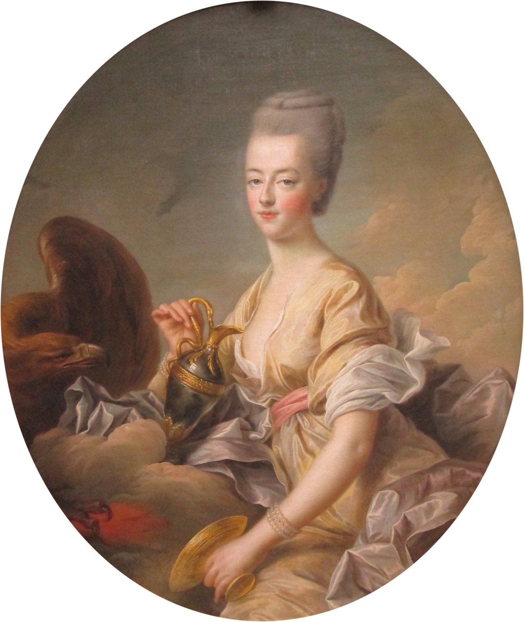 Madame la Dauphine Marie-Antoinette w Hebe autorstwa Francois Hubert Drouais