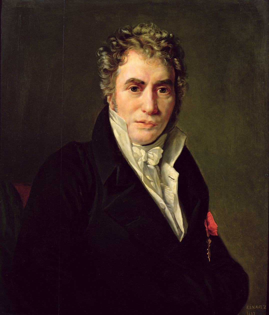 Jacques Louis David (1748-1825) 1817 autorstwa François Joseph Navez