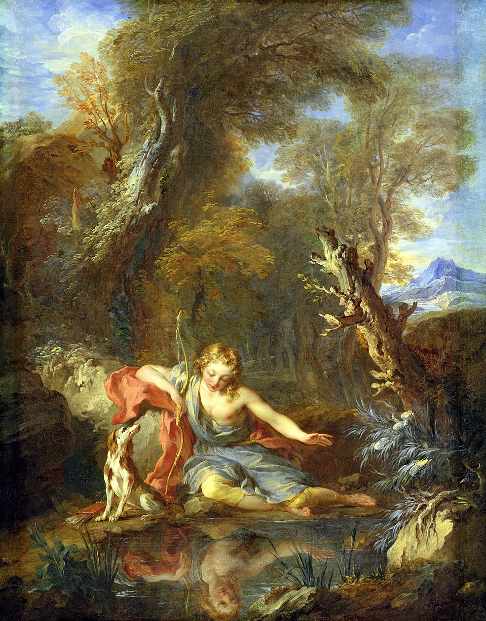Narcyz, 1728 autorstwa François Lemoyne