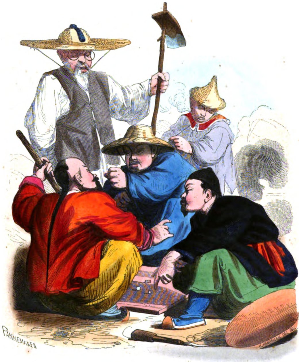 Auguste Wahlen, Obyczaje, zastosowania i kostiumy wszystkich narodów świata, tom 1. Wydawnictwo La Librairie historique-artistique, 1843 autorstwa François Pannemaker