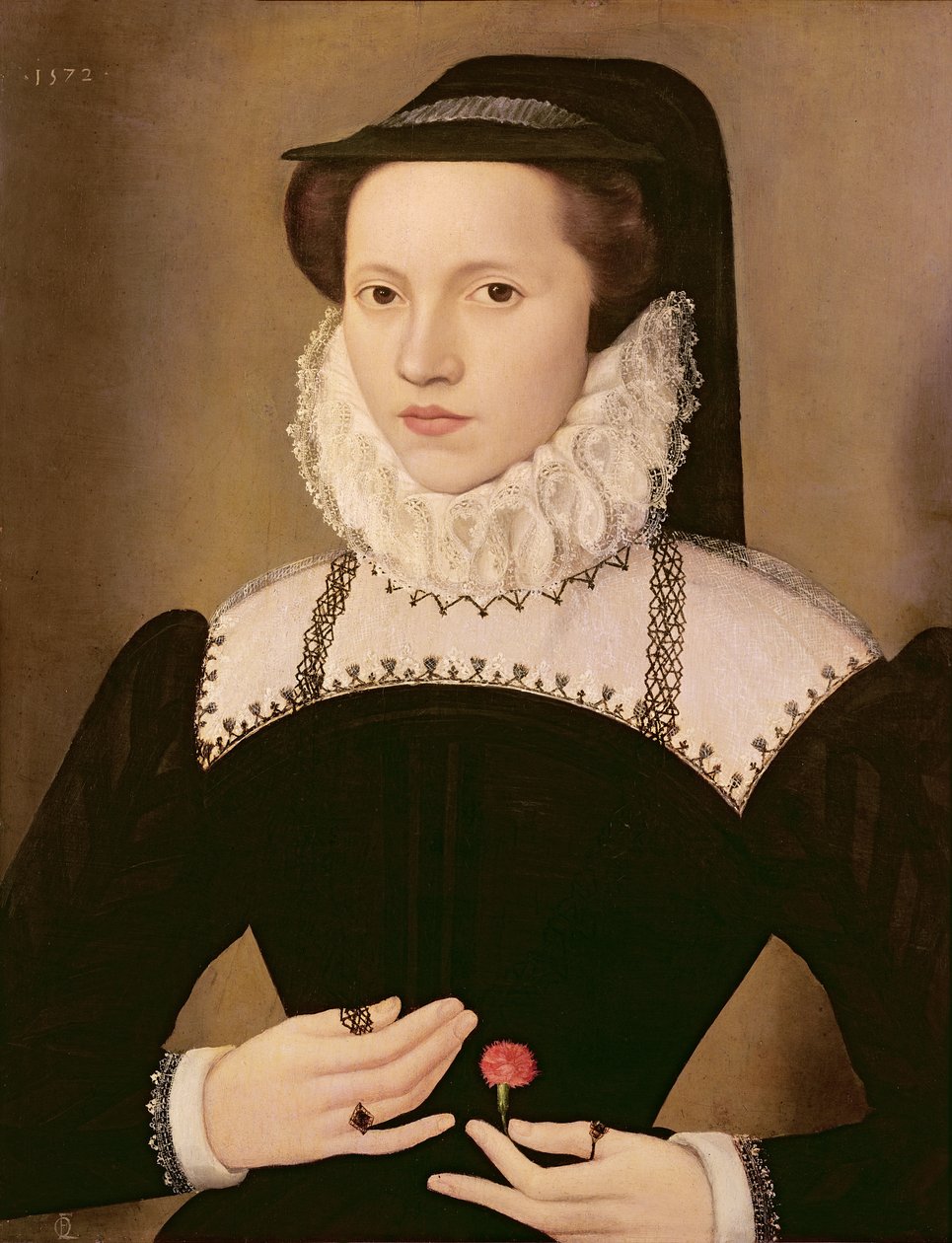 Portret Anny Waltham, 1572 autorstwa François Quesnel