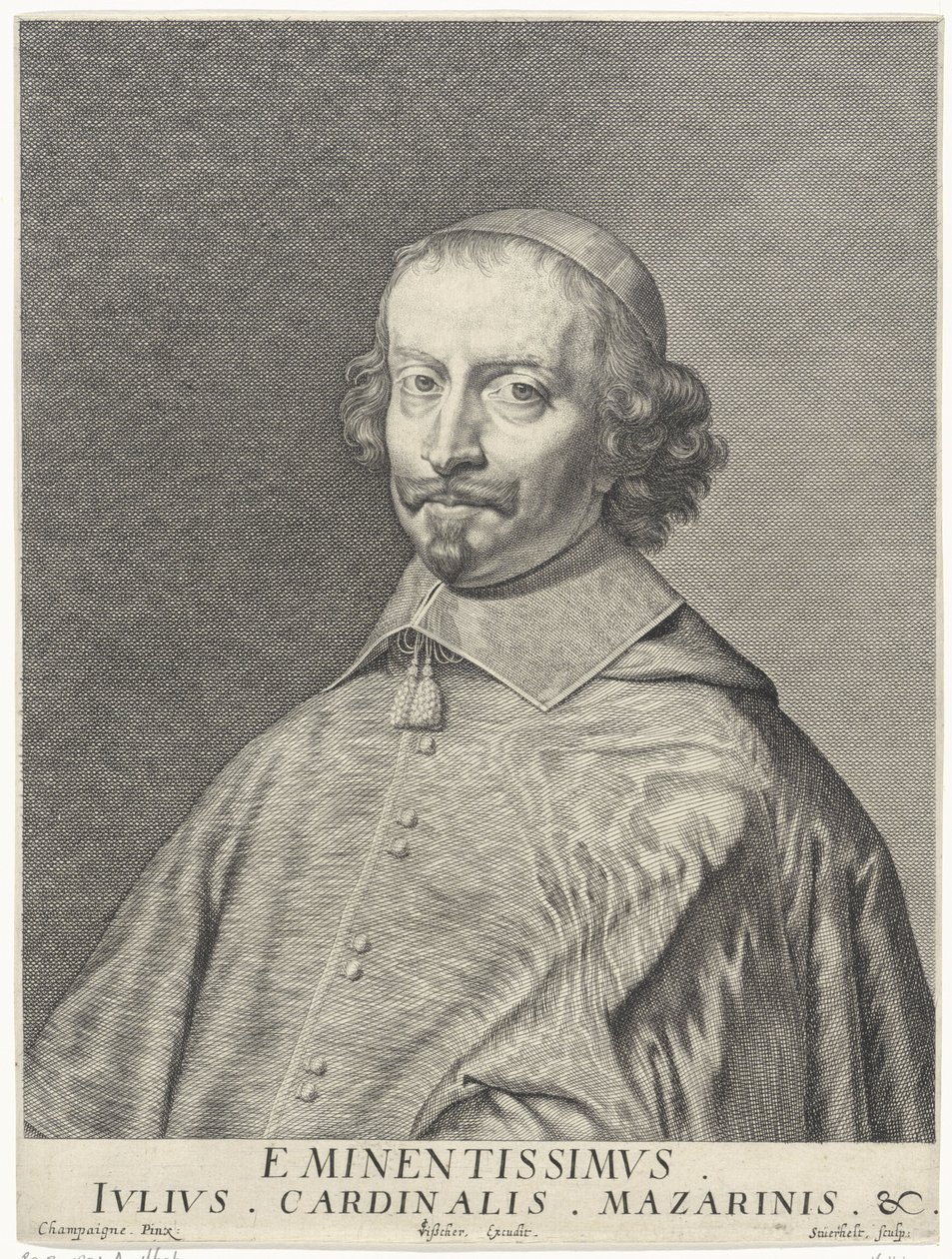 Portret kardynała Giulio Raimondo Mazarino (1602-1661) autorstwa François Stuerhelt