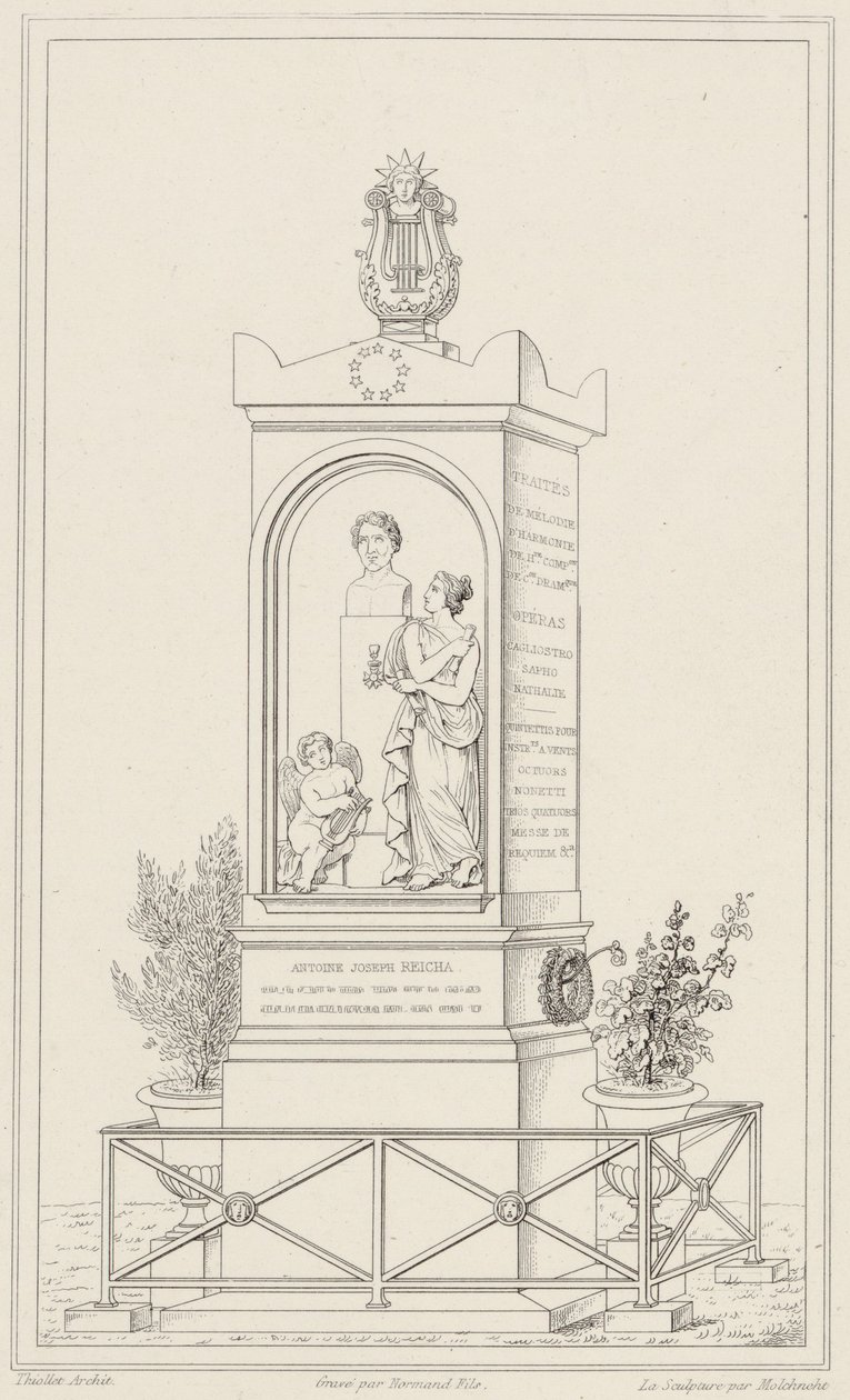Grób Antoine Reicha autorstwa Francois Thiollet