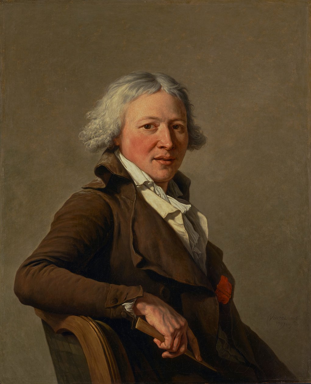 Portret rzeźbiarza Philippe-Laurent Rolanda autorstwa François André Vincent