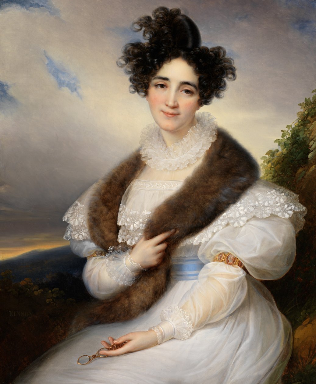 Portret Marie-Josephine Lafont-Porcher (olej na płótnie) autorstwa François Joseph Kinsoen