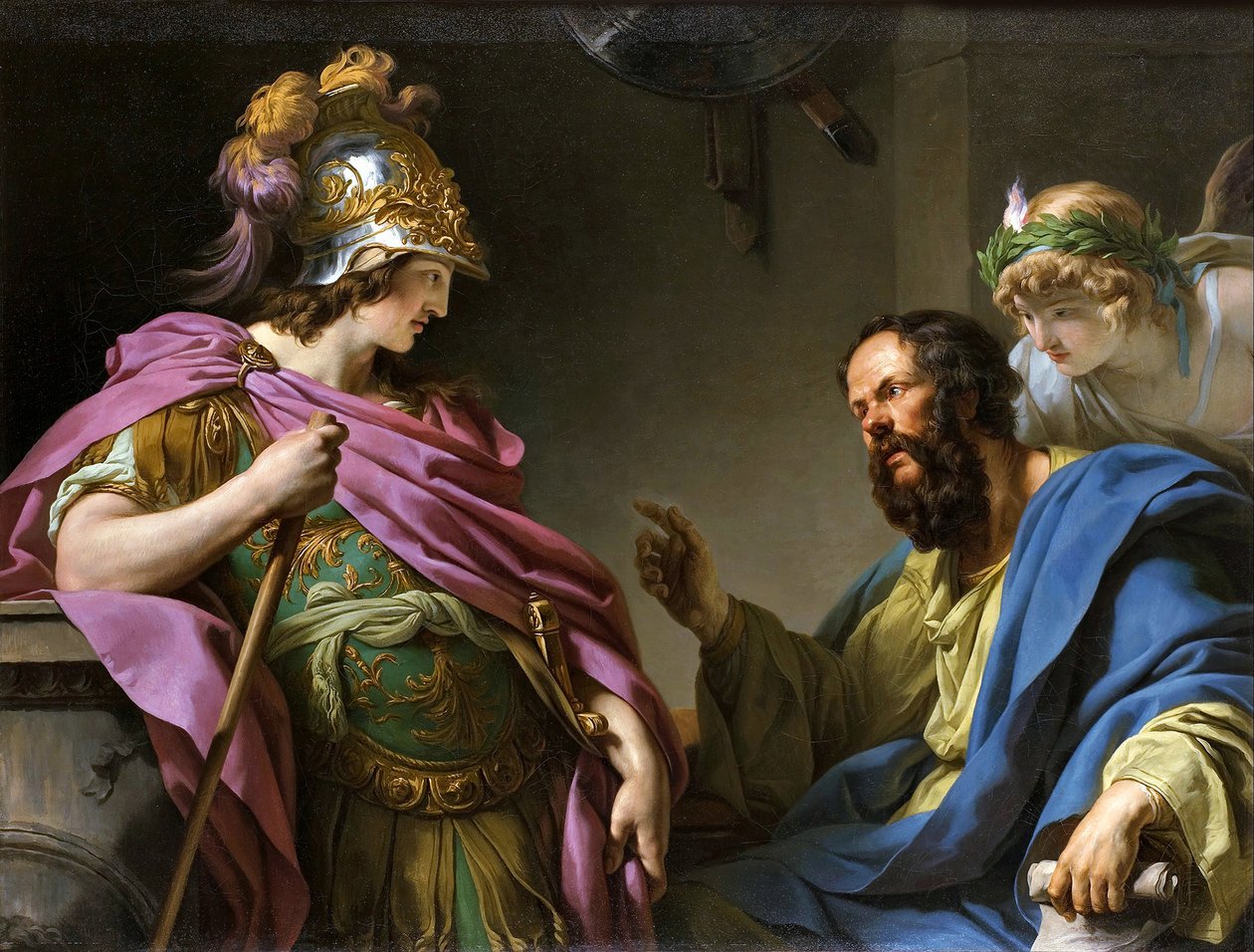 Alcybiades uczony przez Sokratesa, 1776. autorstwa François André Vincent