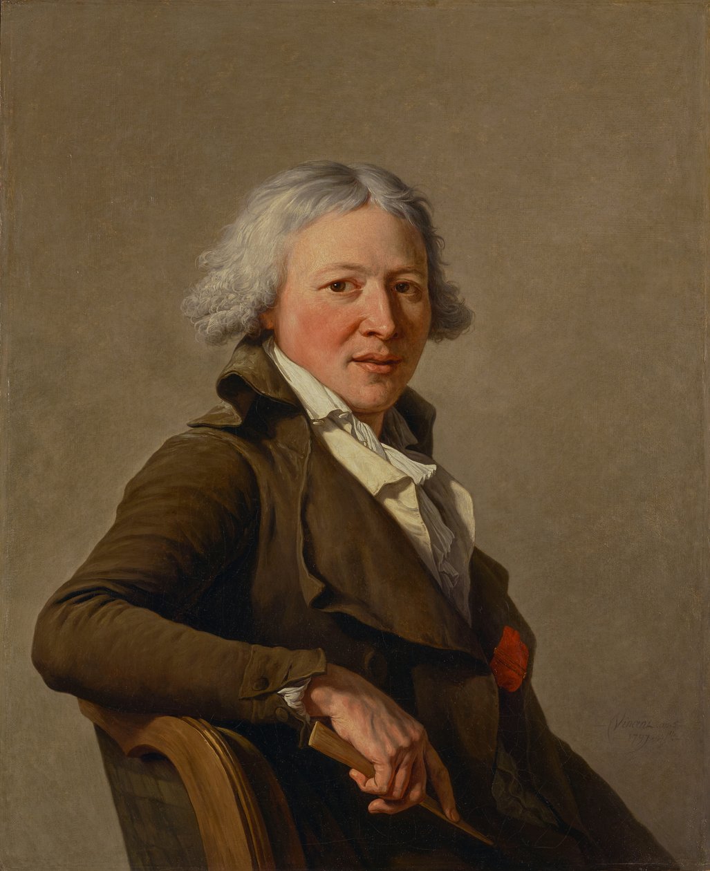 Portret rzeźbiarza Rolanda autorstwa François André Vincent