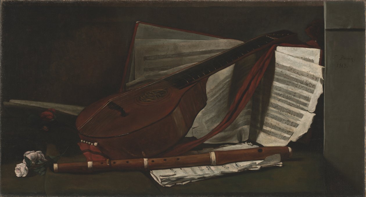 Atrybuty muzyki autorstwa François Bonvin