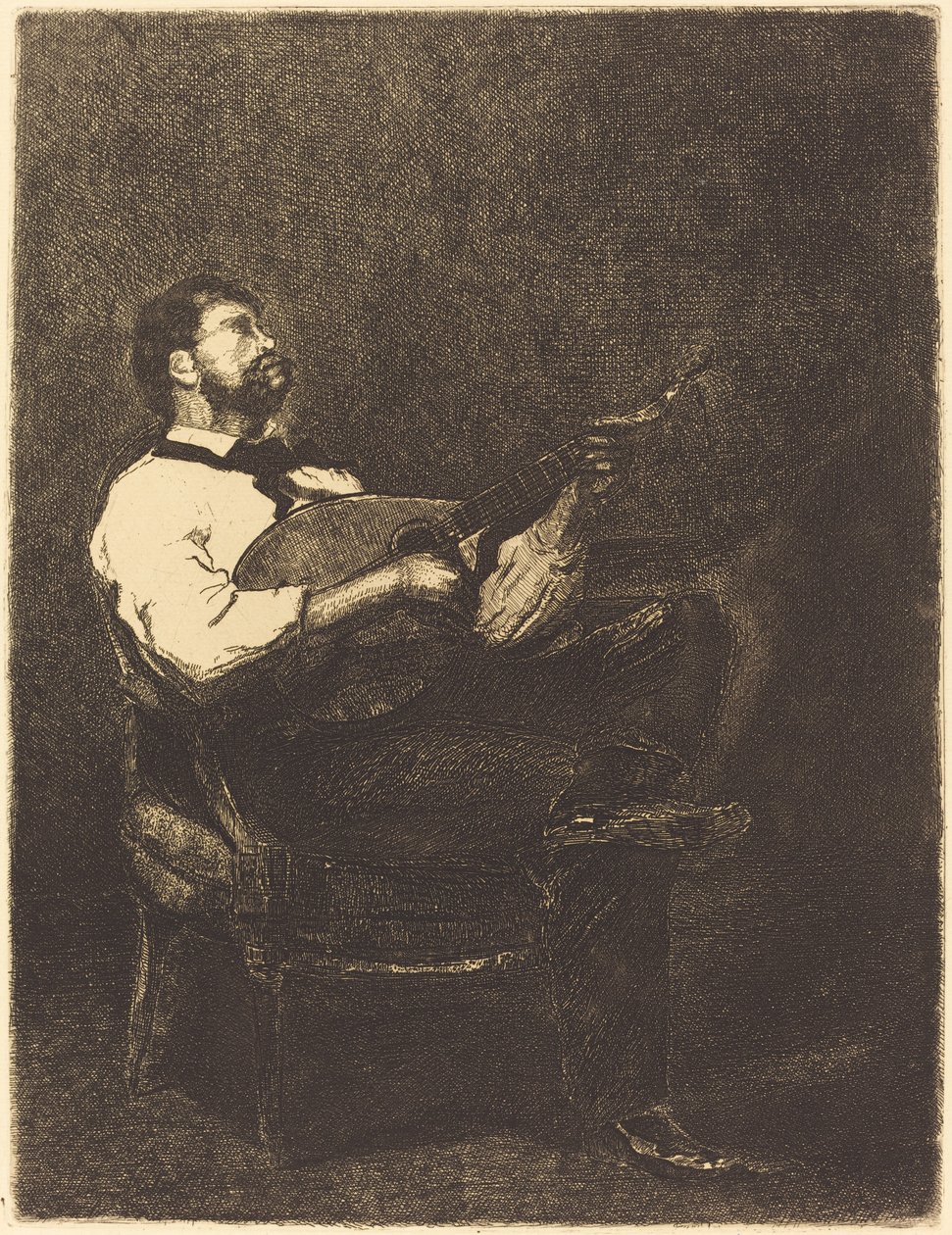 Gitarzysta autorstwa François Bonvin