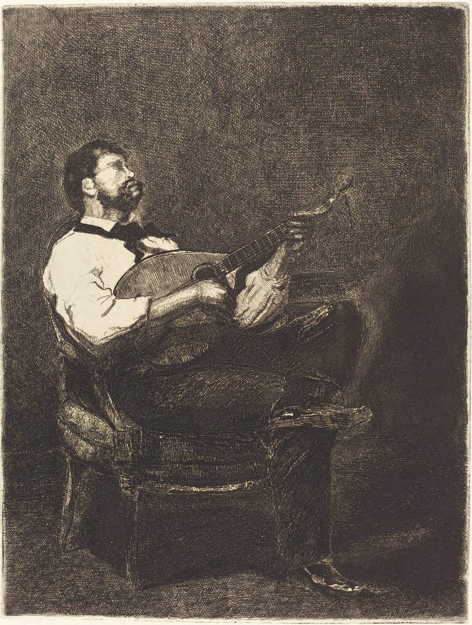 Gitarzysta autorstwa François Bonvin