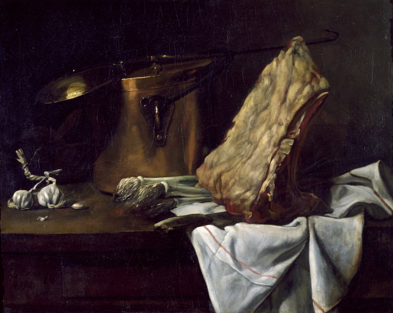 Martwa natura, 1858 autorstwa François Bonvin