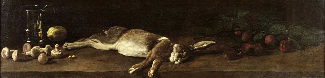 Martwa natura z zająca, 1863 autorstwa François Bonvin