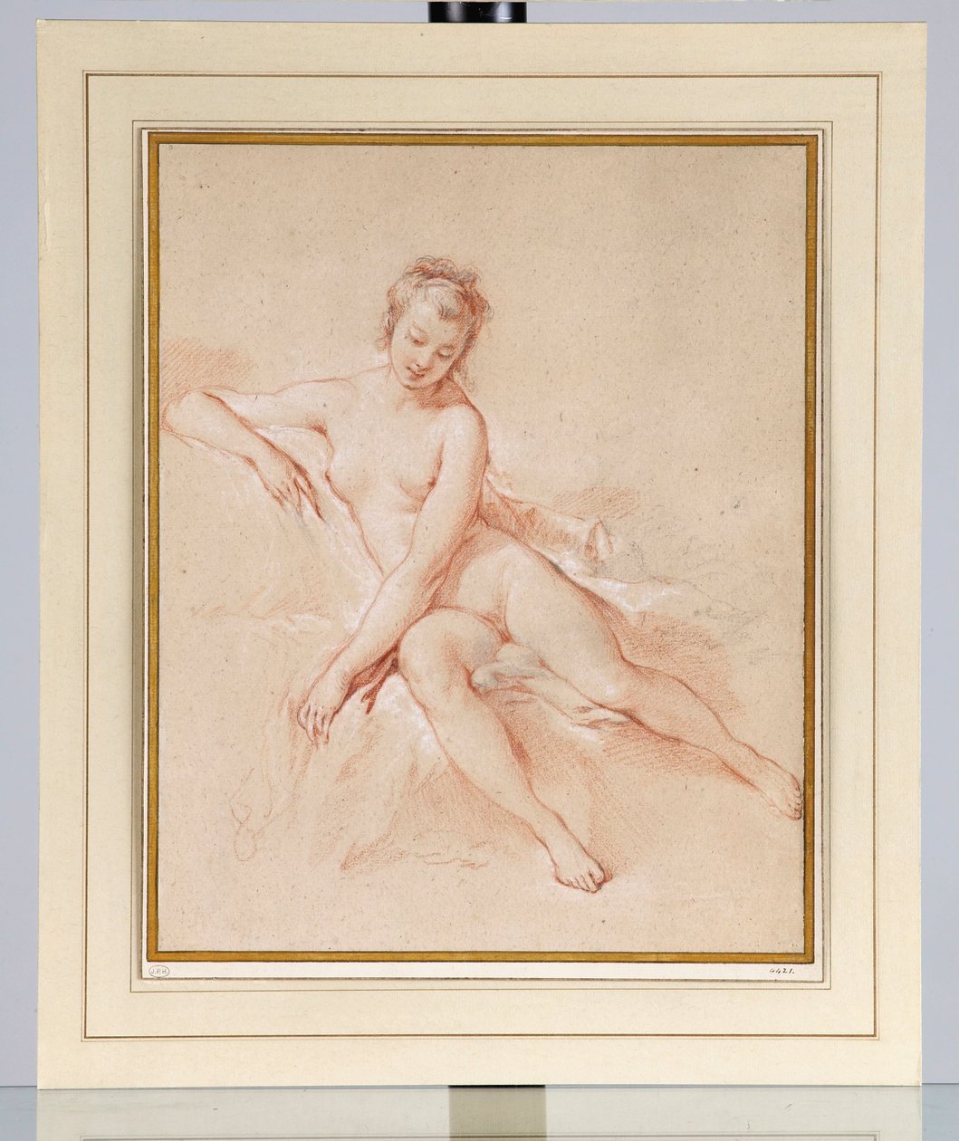 Siedzący akt kobiecy autorstwa François Boucher
