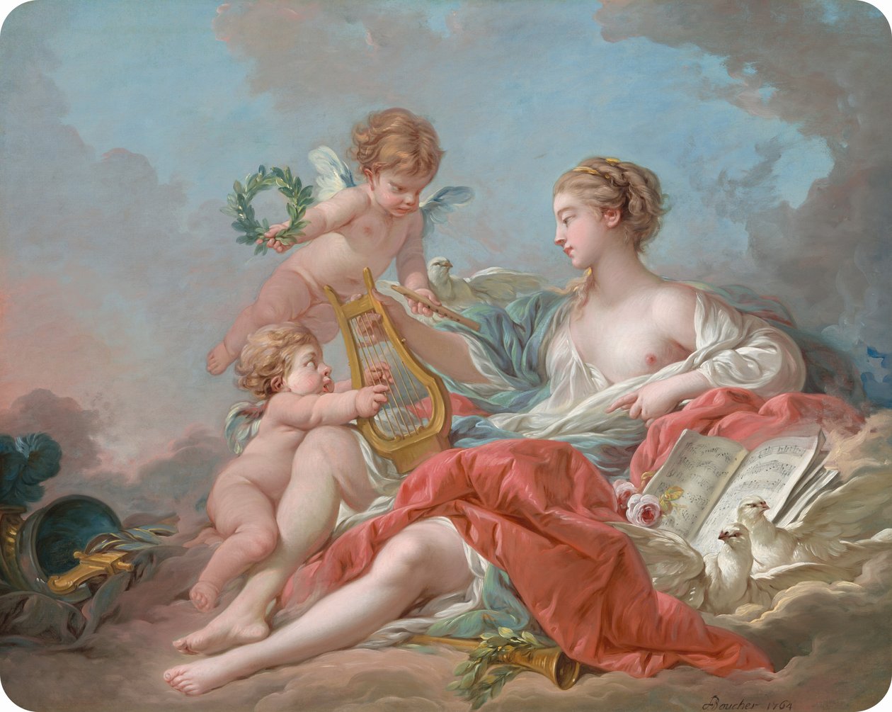 Alegoria muzyki autorstwa François Boucher