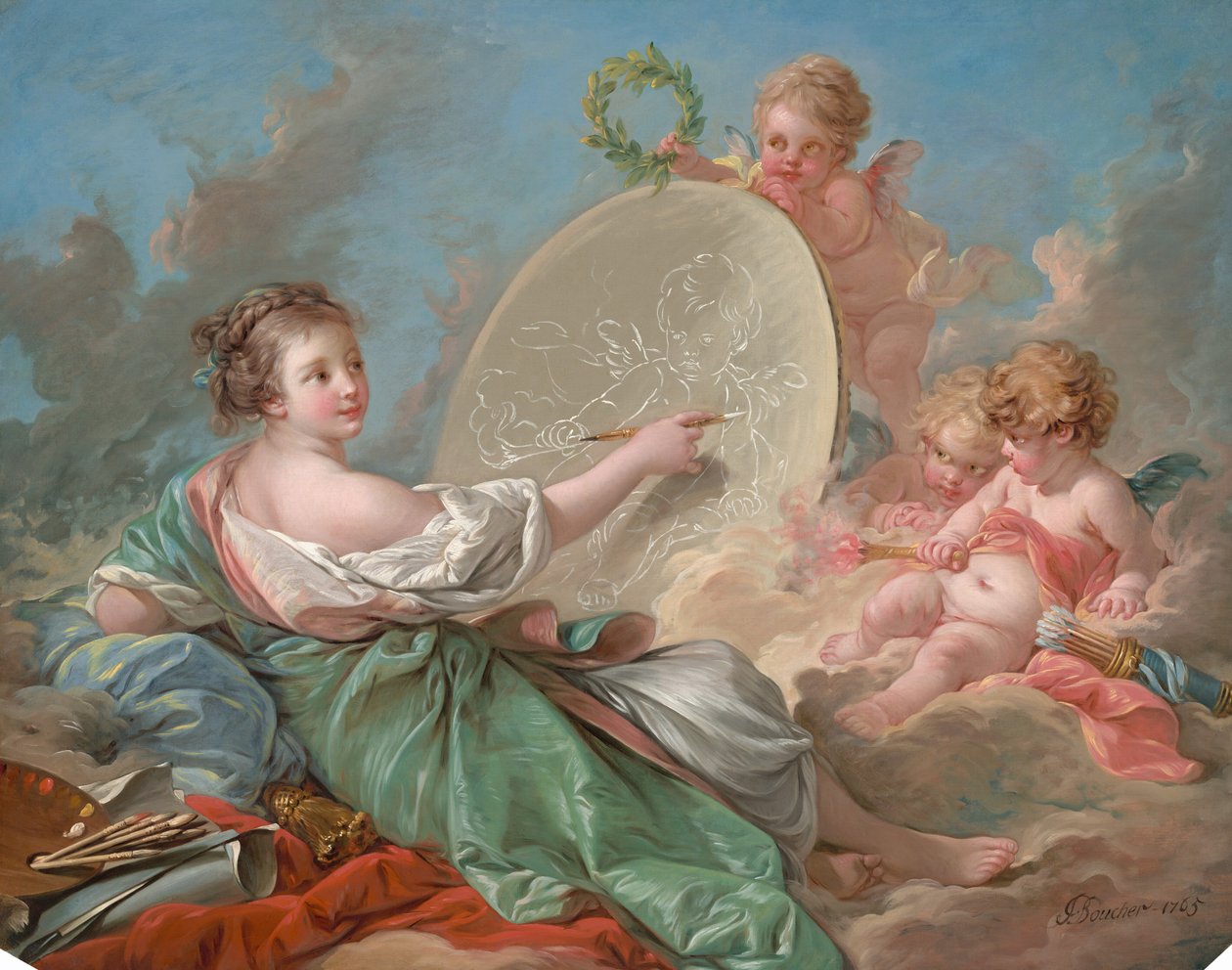 Alegoria malarstwa, 1765. autorstwa François Boucher