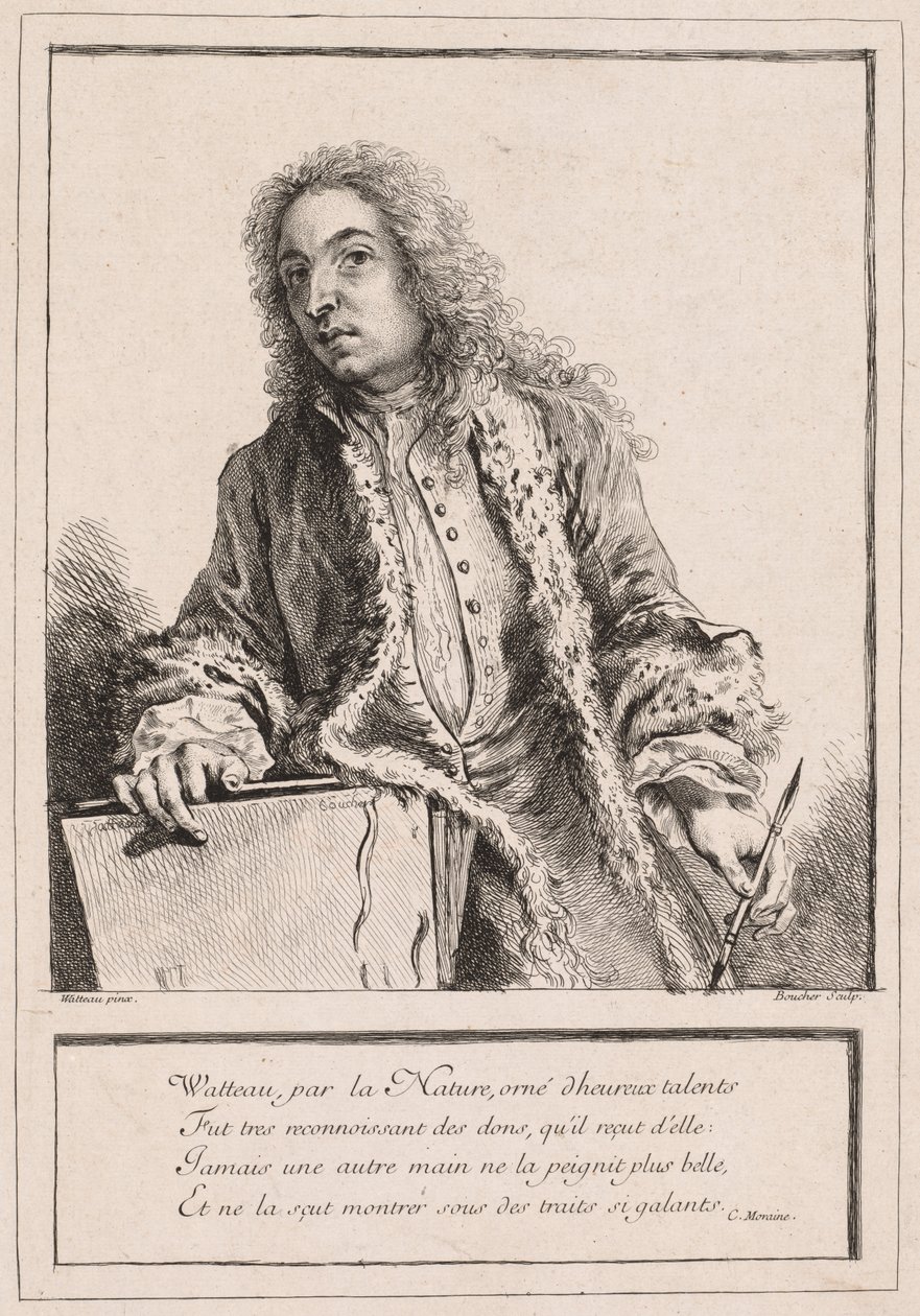 Antoine Watteau autorstwa François Boucher