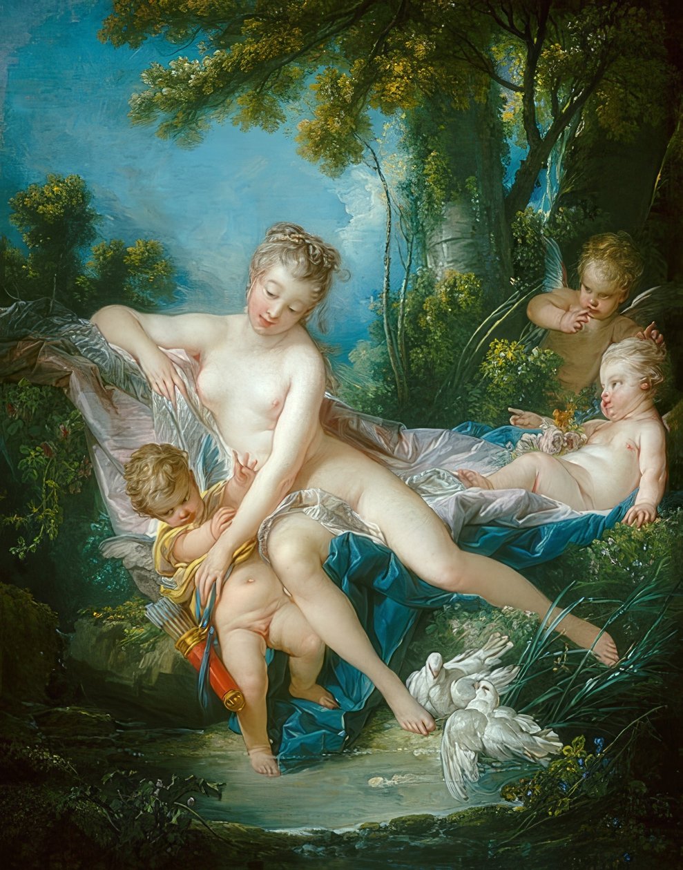 Kąpiel Wenus. 1751 autorstwa François Boucher
