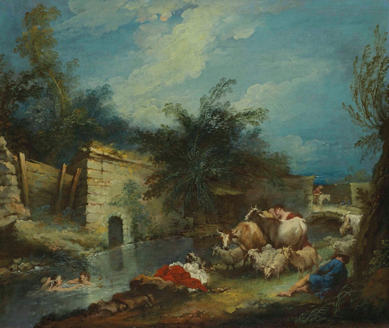 Boucher - Odpoczynek pasterzy autorstwa François Boucher