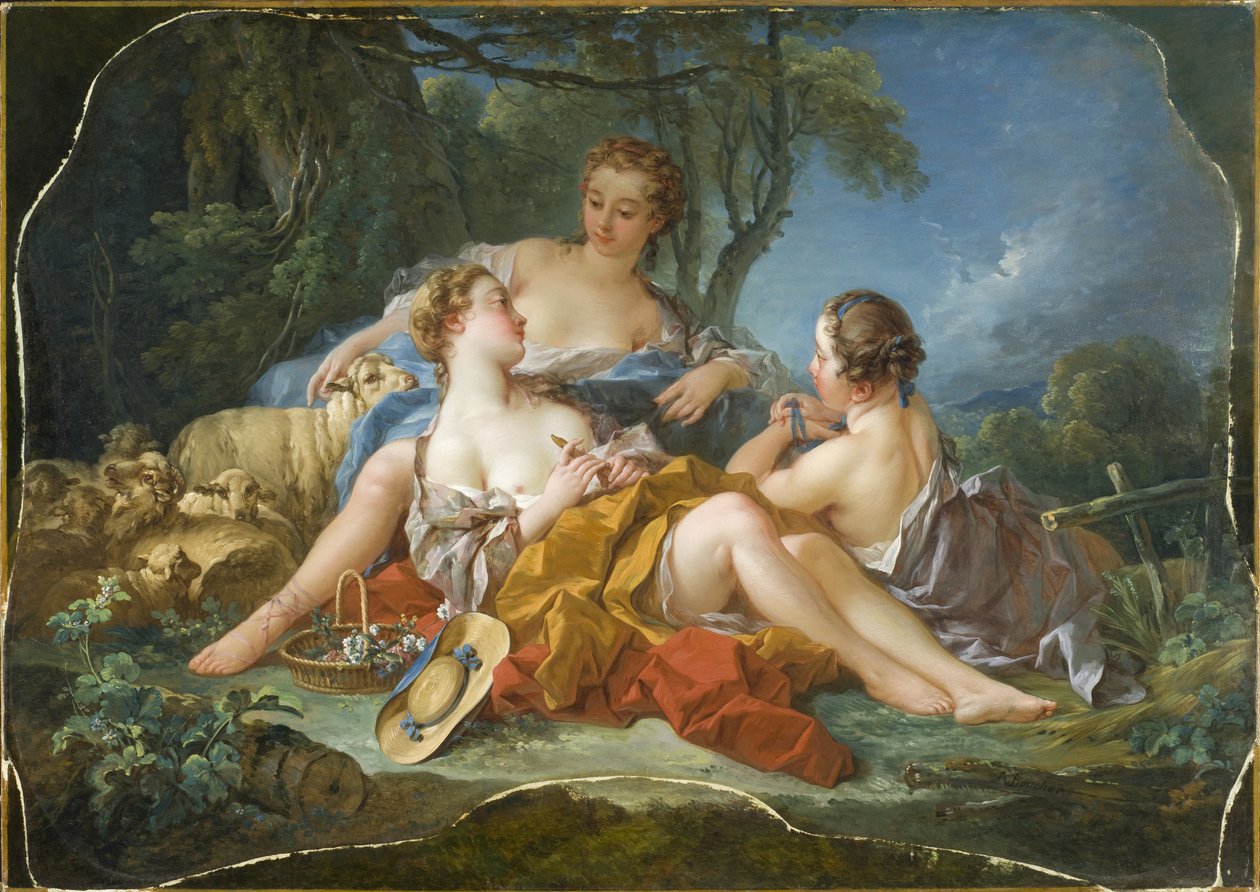 Boucher - Wyznania duszpasterskie, około 1745 r. autorstwa François Boucher