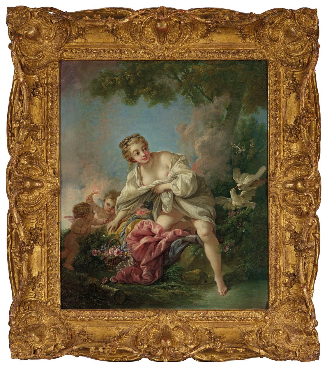 Boucher - Wenus i kochankowie, 1767 r. autorstwa François Boucher