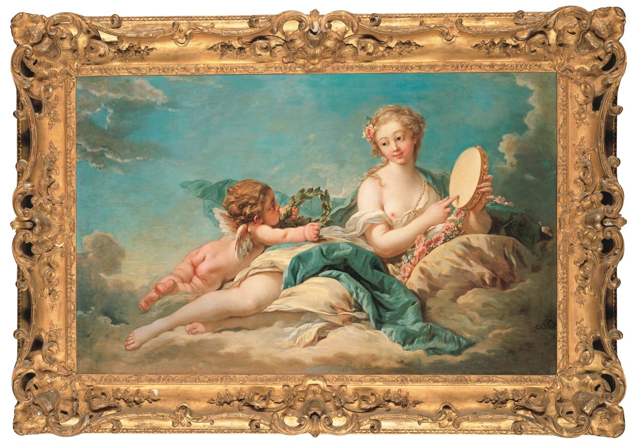 Clio, muza historii i pieśni, 1758 autorstwa François Boucher