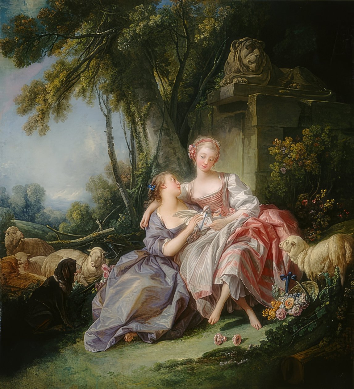 List miłosny. 1750 autorstwa François Boucher