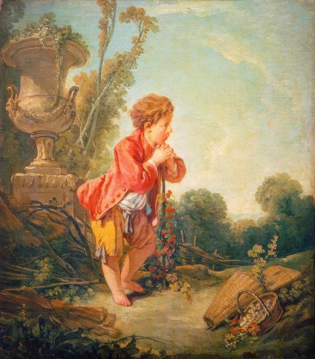 Mały winiarz autorstwa François Boucher