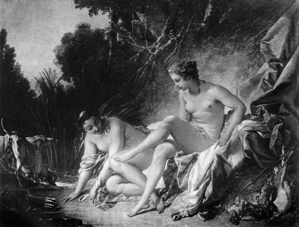 Diana wychodząca z kąpieli, XVIII wiek 1905. autorstwa François Boucher