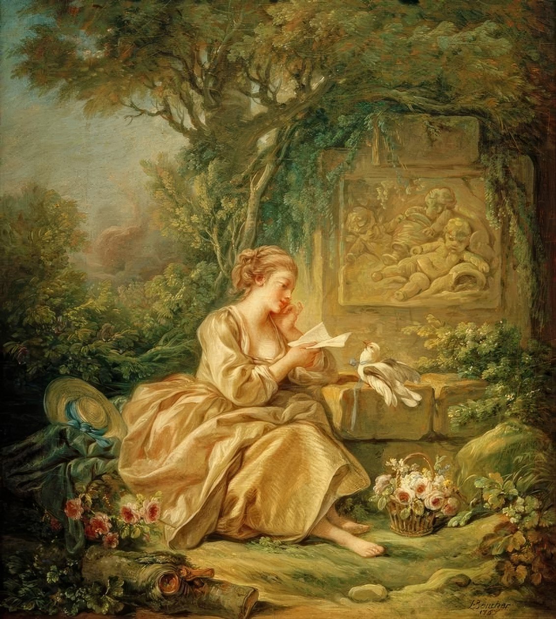 Tajna wiadomość autorstwa François Boucher