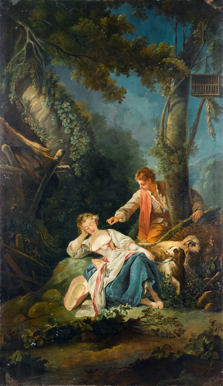 Wieczór lub przerwany sen autorstwa François Boucher
