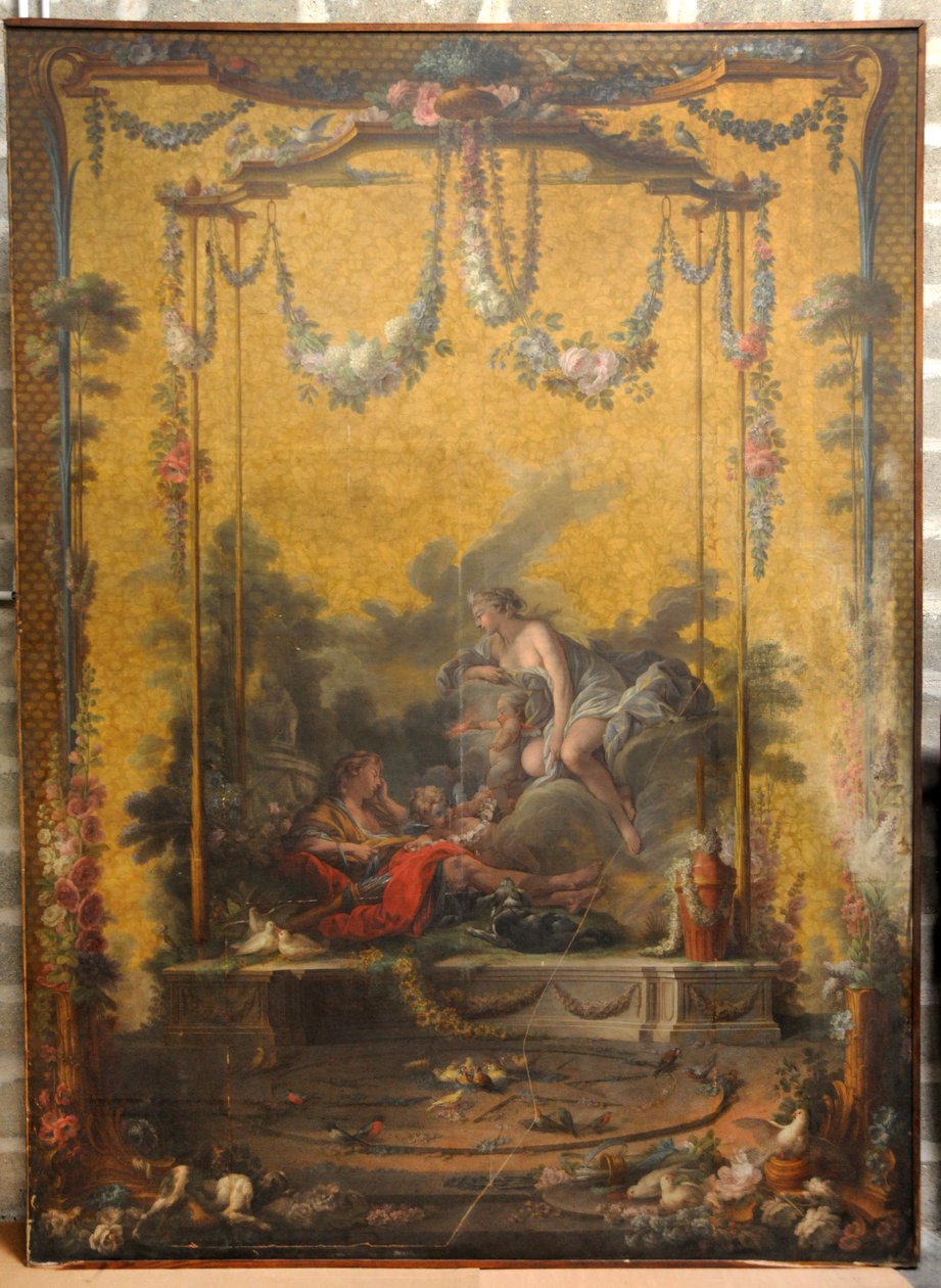 François BOUCHER, Maurice JACQUES - CARTON DE TAPISSERIE. AURORE ET CEPHALE, GOB-21-001 autorstwa François Boucher