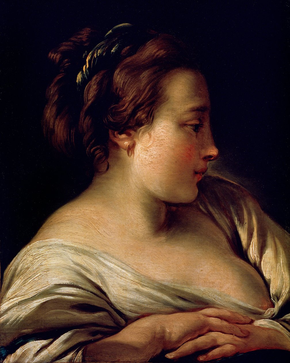 Głowa dziewczyny, XVIII wiek autorstwa François Boucher
