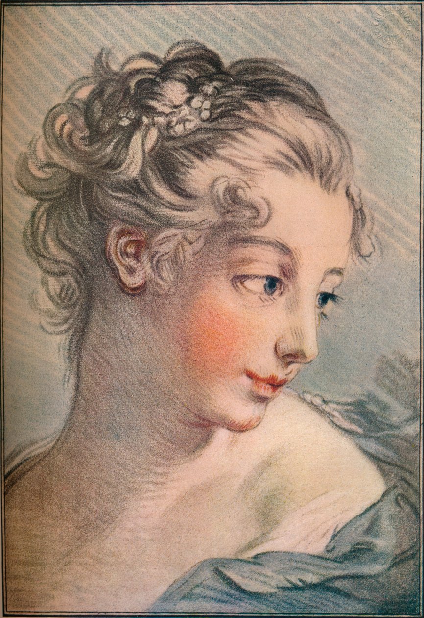 Głowa dziewczyny, XVIII wiek, 1916 autorstwa François Boucher