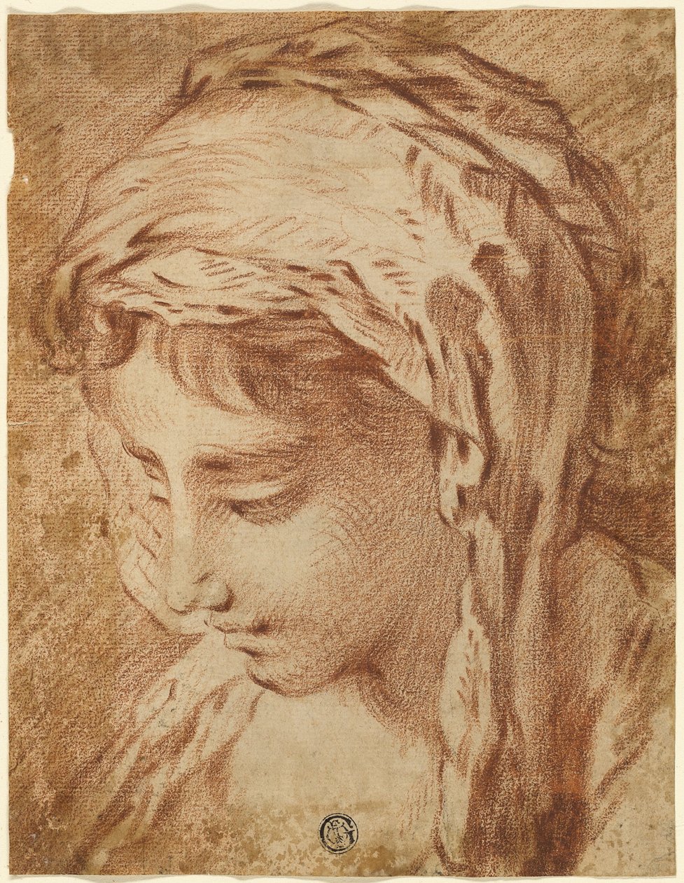 Głowa kobiety autorstwa François Boucher