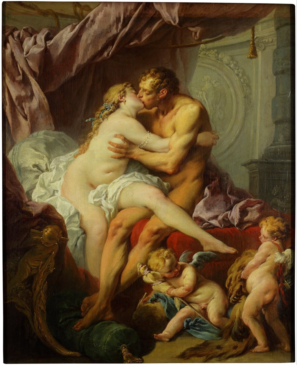 Herkules i Omfale autorstwa François Boucher
