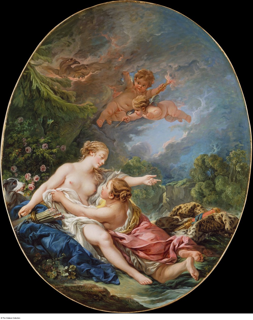 Jowisz i Callisto autorstwa François Boucher