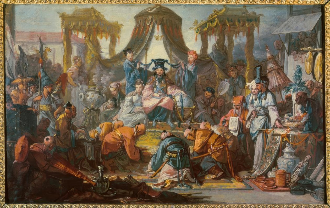 Audiencja cesarza Chin autorstwa François Boucher