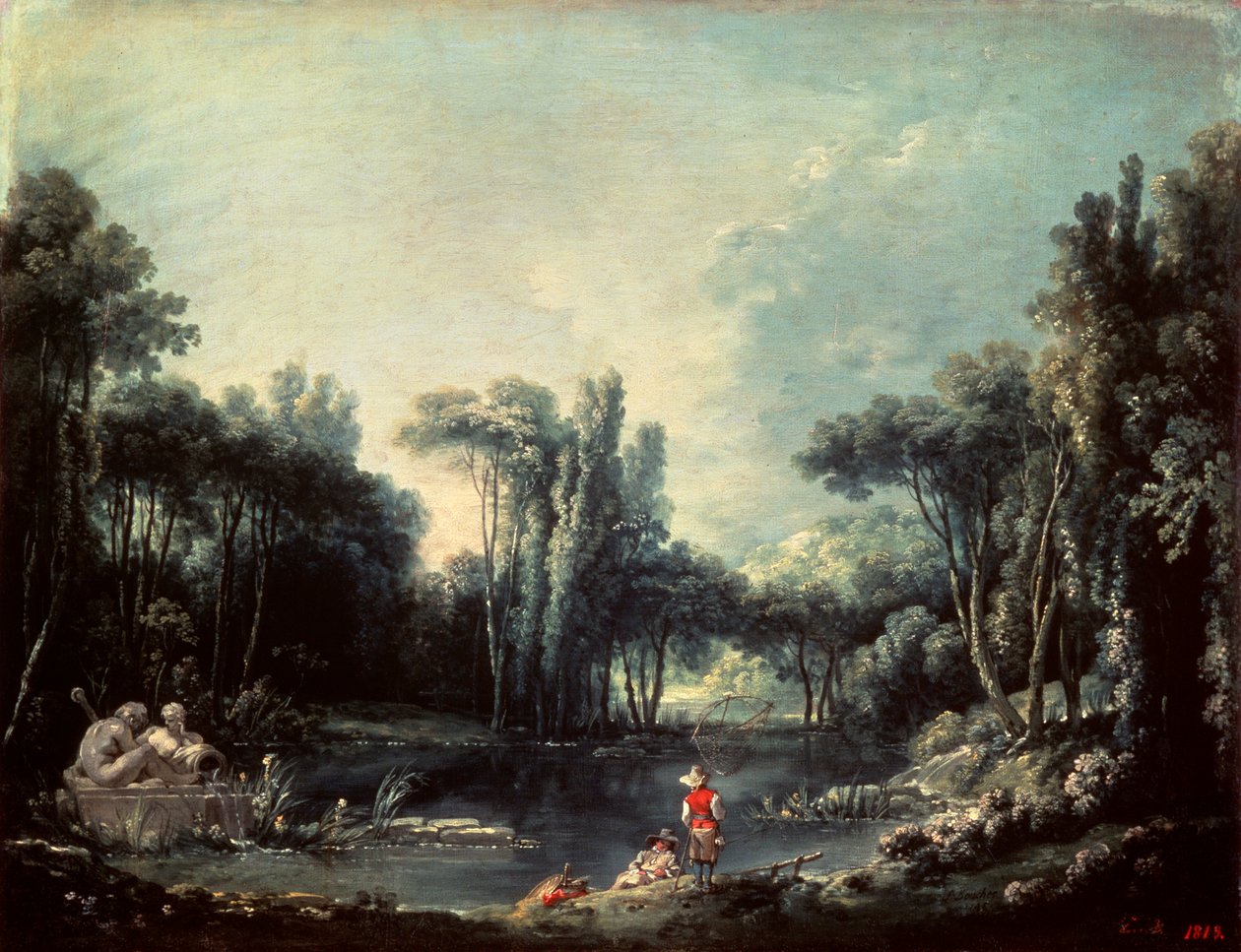 Krajobraz ze stawem, 1746. autorstwa François Boucher