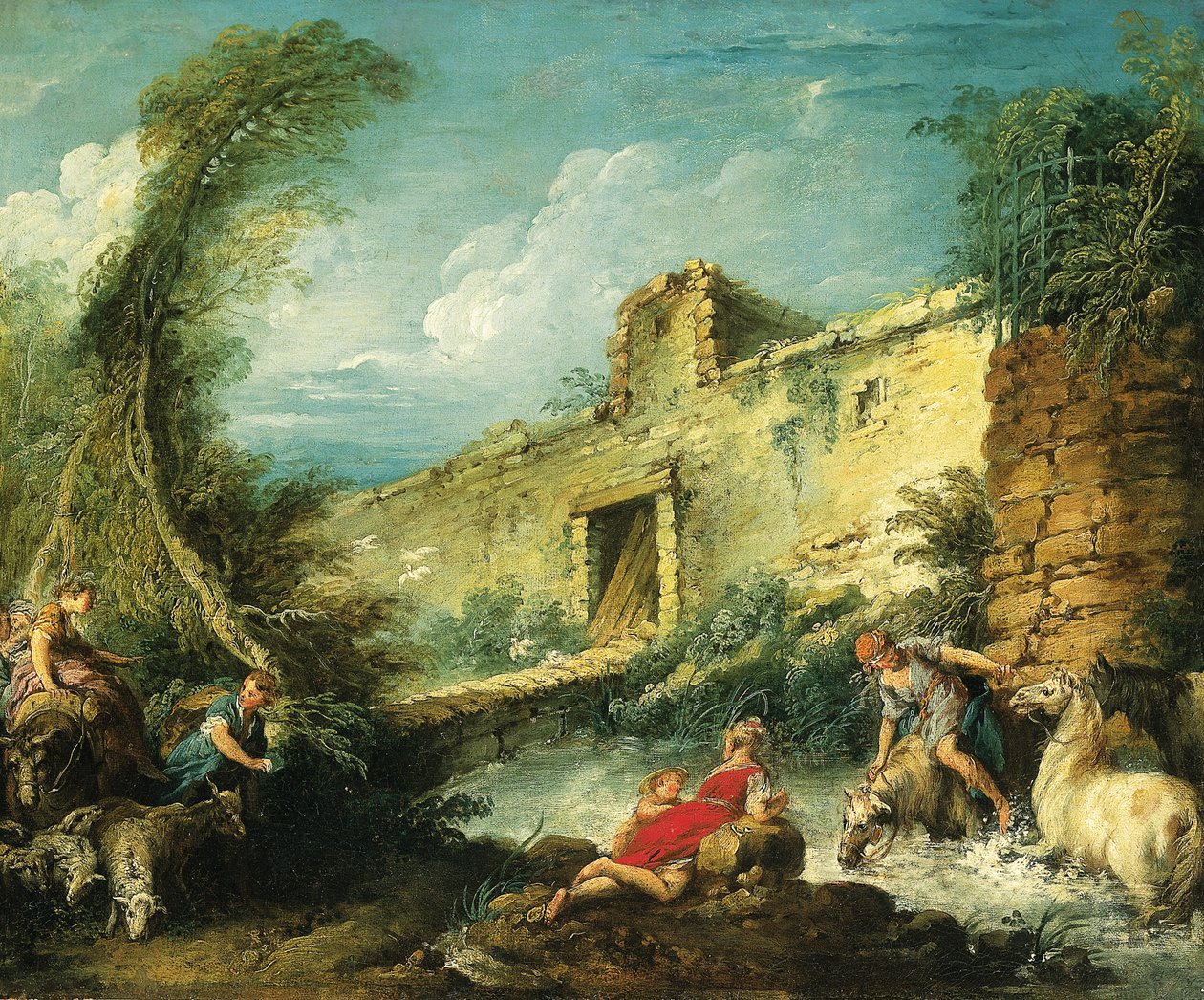 Pasaż du Gue autorstwa François Boucher