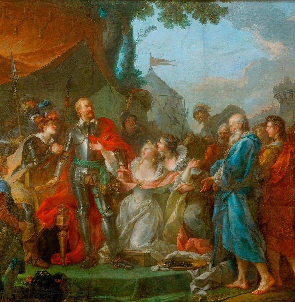 Ramiona Francji i Nawarry autorstwa François Boucher
