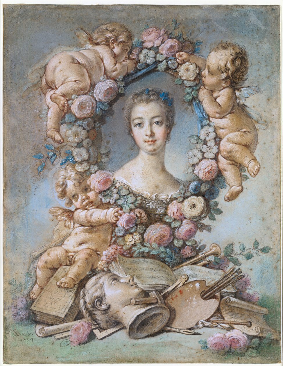 Madame de Pompadour autorstwa François Boucher